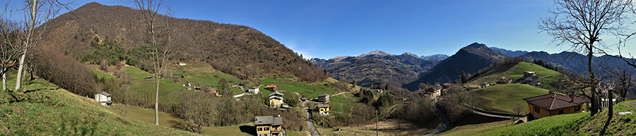 Vista panoramica su Alino e il Monte Molinasco dal sent. 506C
